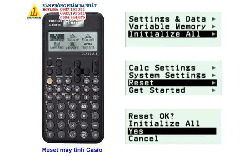 Cách reset máy tính xách tay casio fx btg vnx toàn nước plus ms Cách reset laptop casio fx btg vnx vn plus ms