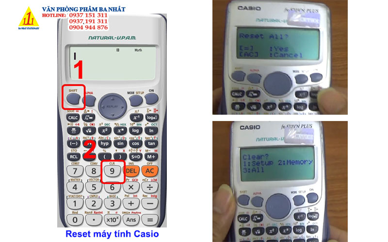 Cách reset máy vi tính casio fx btg vnx đất nước hình chữ s plus ms Cách reset máy tính xách tay casio fx btg vnx toàn nước plus ms